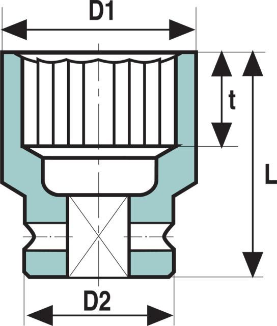 douille d'impact 12 pans ozat