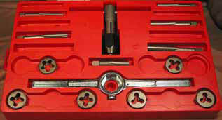 Ensemble des tarauds & filières